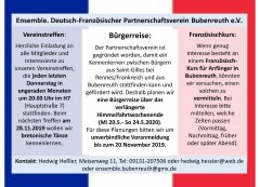 Ensemble. Deutsch-Französischer Partnerschaftsverein Bubenreuth e.V.