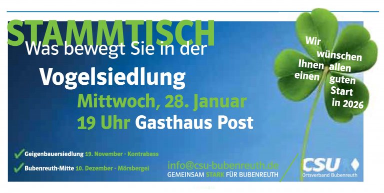 CSU Stammtisch Januar 2026