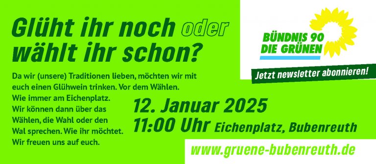 Monatstreffen GRÜNE Bubenreuth