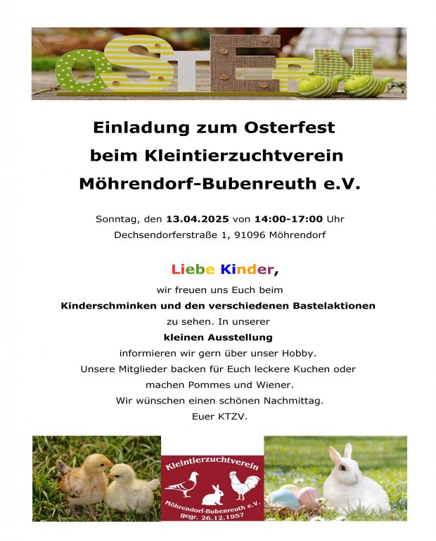 Osterfest des Kleintierzuchtvereins