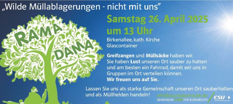 Wilde Müllablagerungen_nicht mit uns - CSU Ortsverband Bubenreuth