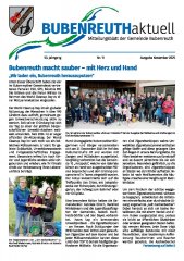 BUBENREUTH Aktuell November 2025_Titel
