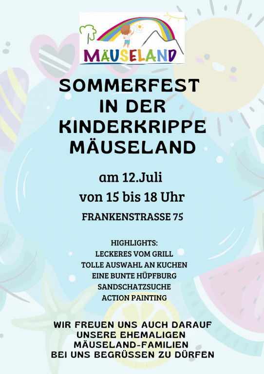 Sommerfest in der Kinderkrippe Mäuseland