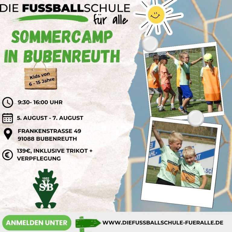 Fußballschule für Alle - Sommercamp in Bubenreuth